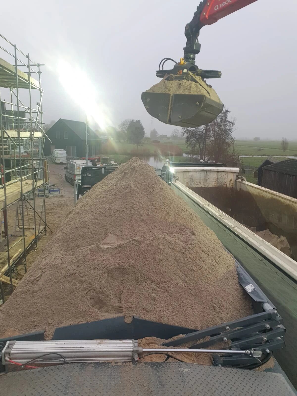 Vers gelegde zandcement dekvloer